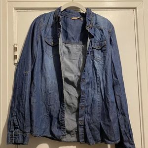 Highway Jeans BlueJean Button Up Shirt Size Medium